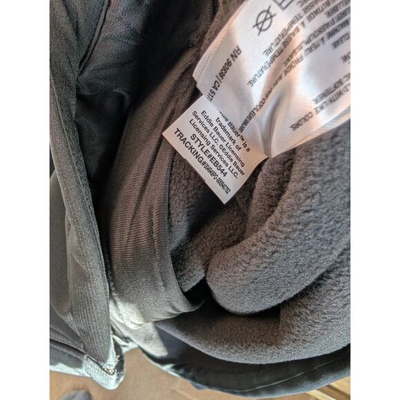 Eddie Bauer Trail Soft Shell Jacket Mens 2XL Deep Black Fleece Lined Full Zipper - Picture 4 of 4